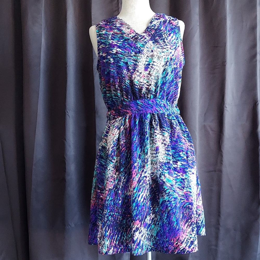 Abstract Sun Dress Open Back [street fifteen] M